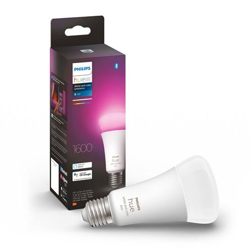 Ampoule connectée Philips Hue White Color E27 100W