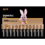 Pile Alcaline AA LR06 Duracell Plus - Blister de 12