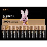 Pack de 12 Piles alcalines Duracell Plus type LR6 AA
