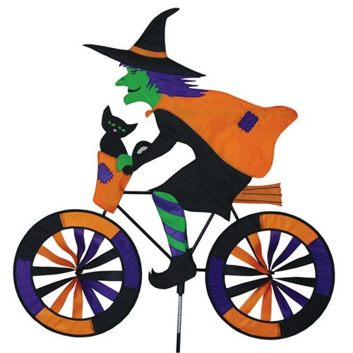 Girouette à planter - Premier kite - sorcière sur son vélo PETIT 20