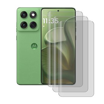 Film Protection écran Verre Trempé Pour Motorola Edge 60 Fusion – Lot De 3 – Dureté 9H, 3D Incurvé – Anti-rayures