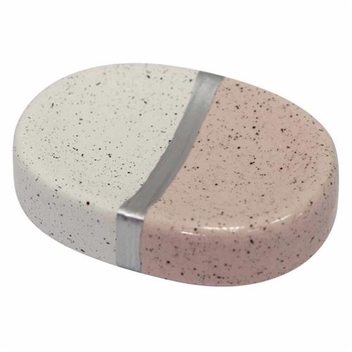 Non Communiqué Rose Porte Savon Céramique Design Skyline 26Cm