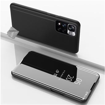 Housse etui coque portefeuille clear view pour Xiaomi Redmi Note 11 Pro + Plus 5G + film ecran - NOIR - htdmobiles - 1