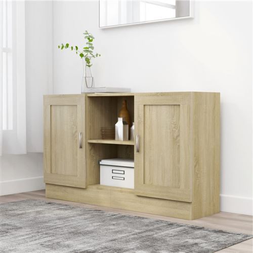 Non Communiqué Chêne Sonoma Buffet 120X30,5X70 Cm Bois D Ingénierie - Image 1