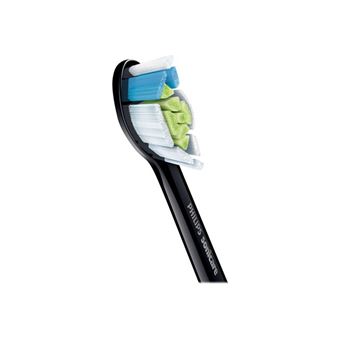 Philips Sonicare W2 Optimal White HX6062 standard - Tête de brosse de rechange - pour brosse à dent - noir (pack de 2) - pour Sonicare 2 Series; Sonicare DiamondClean Smart HX9902; Sonicare ProtectiveClean 4100; 6100