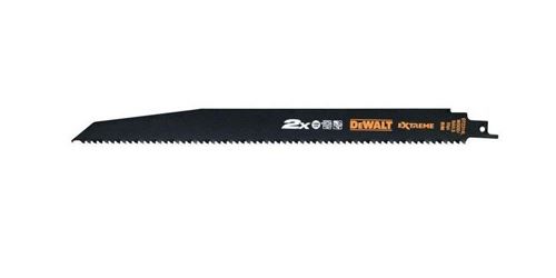 Dewalt Dt2314L-Qz - Hoja De Sierra Sable Bi-Metal Extreme 2X De Demolición, Longitud: 305Mm, Paso De Diente: 0,6Mm Para Madera Y Clavos