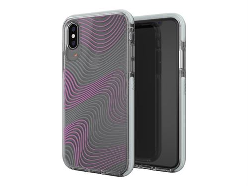 Gear4 Victoria Fabric - Achterzijde behuizing voor mobiele telefoon - polycarbonaat, D3O, thermoplastic polyurethaan (TPU) - voor Apple iPhone X, XS