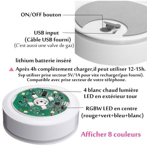 5€02 sur Lampe de chevet Veilleuse Chat LED USB Rechargeable Blanc Chaud &7  Changement de Couleur Silicone - Veilleuses - Achat & prix