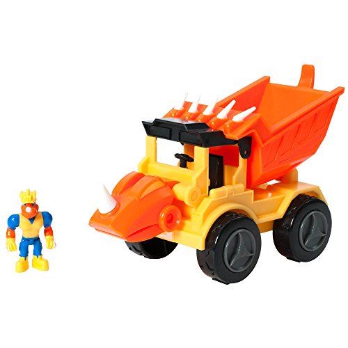 Aperçus pédagogiques Dino Construction Company Rocko le Styracosaurus Dump Truck