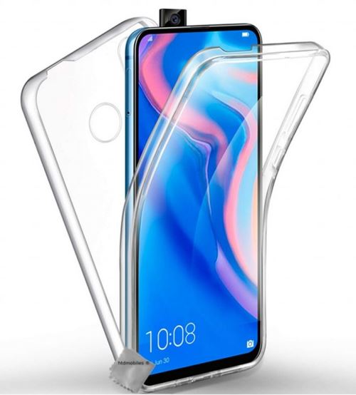 Housse etui coque silicone gel 360 integrale (avant et arrière) pour Huawei P Smart Z avec film ecran - TRANSPARENT