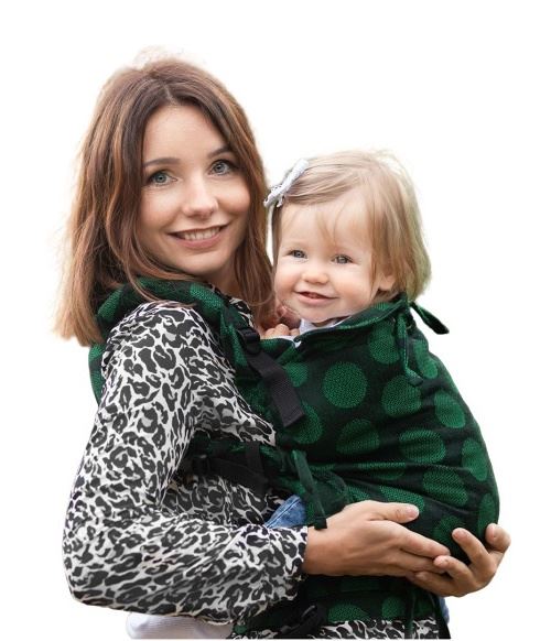 Kinder Hop porte-bébé Multi SoftPoints vert coton