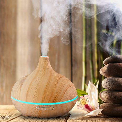 Huile essentielle Diffuseur d'air Aroma Mist Theapy vapeur à ultrasons lumière Purificateur