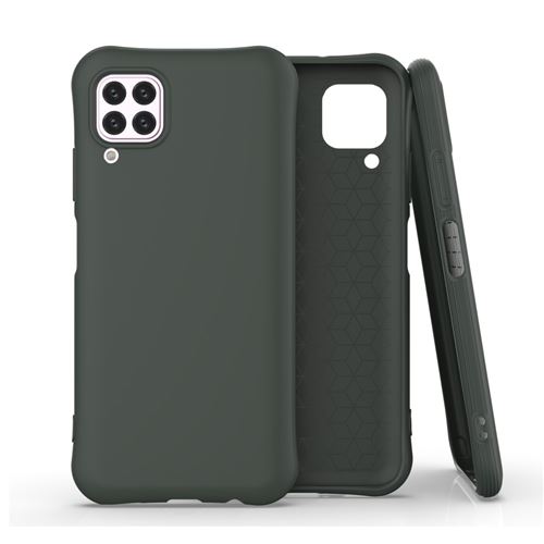 Coque en TPU mat souple vert foncé pour votre Huawei P40 Lite 5G/Nova 6 SE