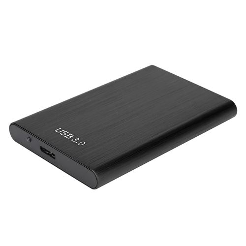 2.5 Pouces SATA USB 3.0 Laptop 7-9.5MM SSD Boîtier de disque Externe pour Ordinateur Portable (Noir)