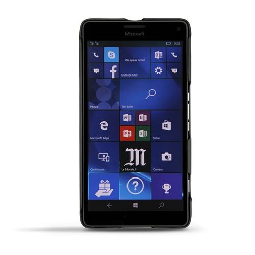 Noreve - Coque cuir Microsoft Lumia 950 XL - 950 XL Dual Sim - Perpétuelle - Noir ( Nappa - Black )