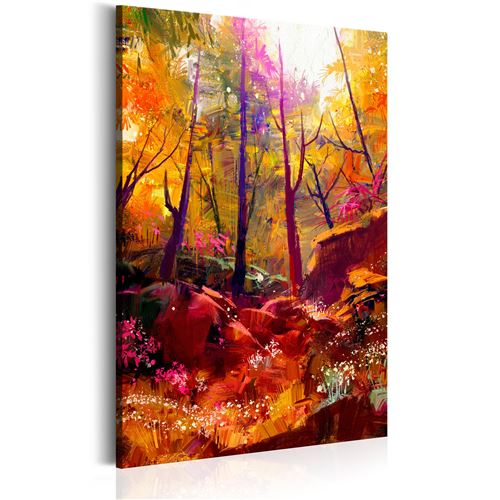 Tableau - Forêt peinte - Décoration, image, art | Paysages | Forêt |