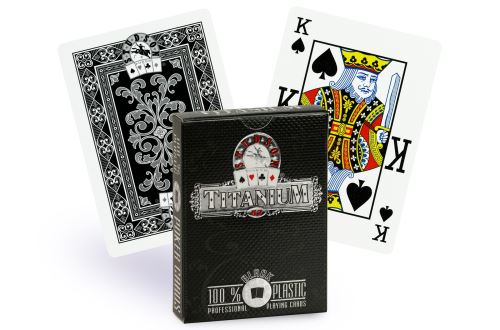 Cartes Titanium 100% plastique (noir)