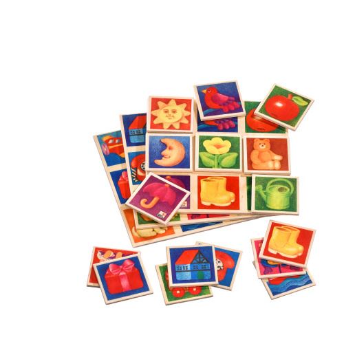 Selecta Spielzeug jeu de mémoire Beeldlotto junior 20 cm en bois 30 pièces