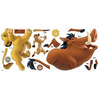 Stickers repositionnables Le roi lion Disney multiéléments