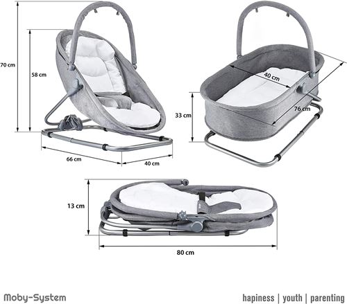 40 Sur Moby System Transat Bebe Balancelle Berceau 3 En 1 Cododo Mila Pliable Matelas Amovible Inclinaison Reglable Jusqu A 9 Kg Gris Transats Pour Bebe Achat Prix Fnac 40 Sur Moby System Transat Bebe Balancelle Berceau 3 En 1 Cododo Mila Pliable Matelas Amovible Inclinaison Reglable Jusqu A 9 Kg Gris Transats Pour Bebe Achat Prix Fnac