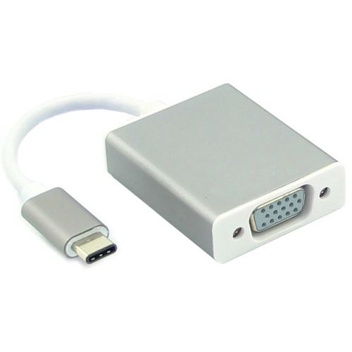 Adaptateur et convertisseur GENERIQUE VSHOP ® USB C vers VGA, Adaptateur  USB C vers VGA Support Résolution 1080P, Blanc