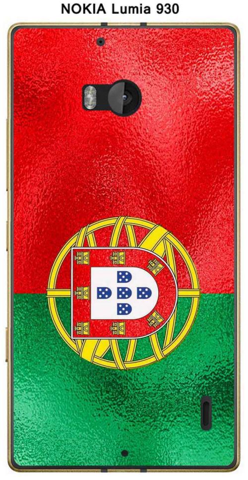 Coque Nokia Lumia 930 design Drapeau Portugal vintage effet Métallisé