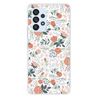 Coque en silicone imprimée compatible Samsung Galaxy A53 5G Danse des roses - 1