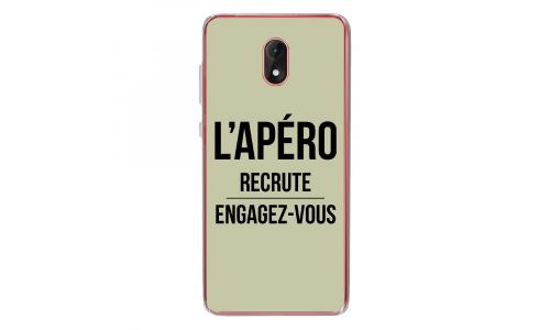 Coque souple pour Wiko Lenny 5 avec impression Motifs l'apéro recrute vert