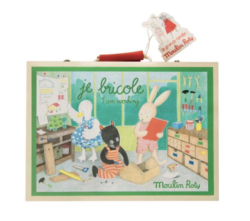 Valise Je bricole, La Grande Famille, Moulin Roty