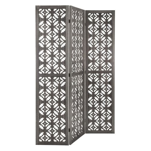 Paravent bois Nomade gris Atmosphera