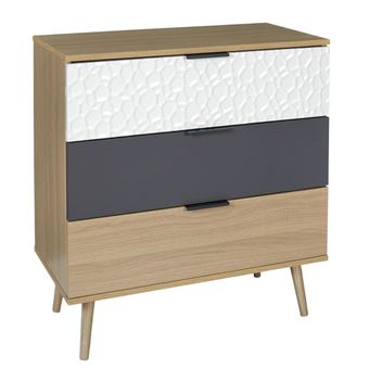 Commode 3 tiroirs scandinave Sven - 1