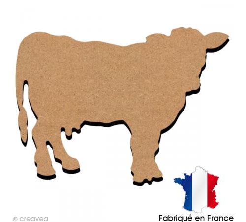 Vache en bois 15 cm