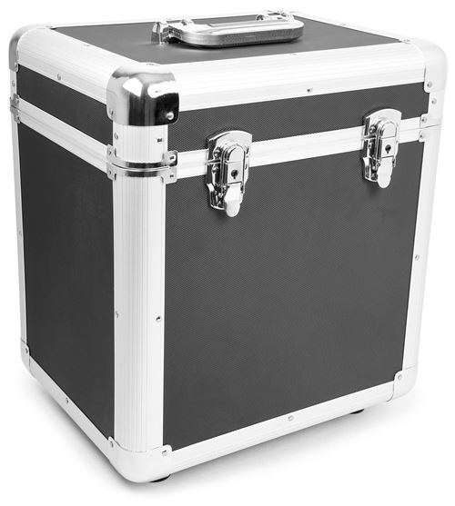 Power Dynamics RC100 12 Valise à vinyles en aluminium pour 100 LP – noir