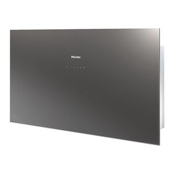 Miele DA 9091 W Screen - Hotte - hotte décorative - largeur : 88 cm - profondeur : 32 cm - extraction et recirculation (avec kit de recirculation supplémentaire) - gris graphite