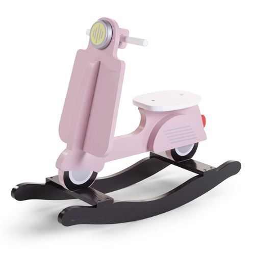Scooter à bascule vespa rose et noir - child wood
