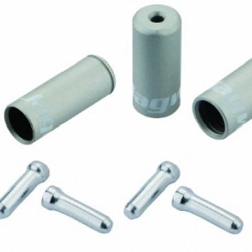 Jagwire Kit Vélo Simple Freins/Gear Ferrules & Tidys Argent
