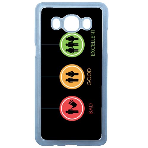 Coque Logo Women Bad Good Feu Tricolor Compatible Galaxy J7 2016 Transparent