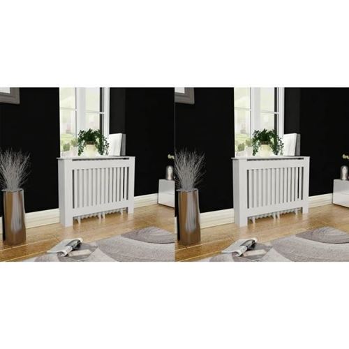 Cache-radiateurs Blanc MDF 112 cm - VidaXL