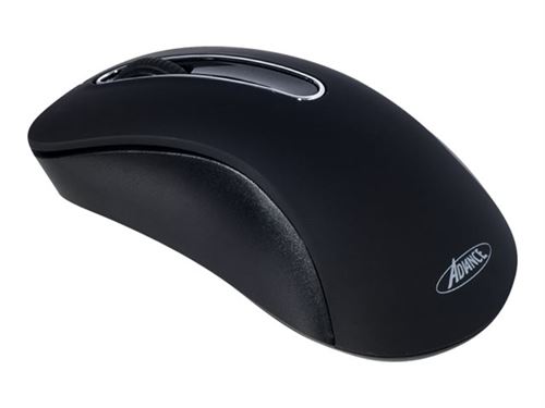Suza Advance Shape 3D - Muis - optisch - 3 knoppen - met bekabeling - USB - zwart