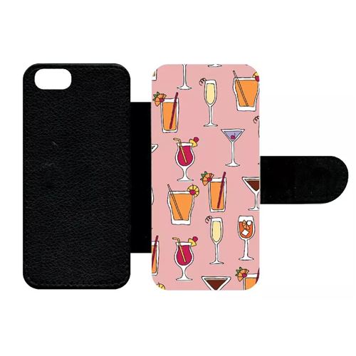 Etui À Rabat Apple Iphone 5s Cocktails Font Rose