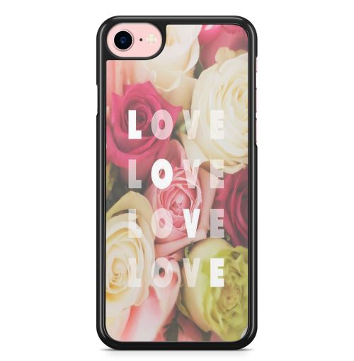 Coque Fifrelin pour iPhone 7 et iPhone 8 Love love Roses Fleurs