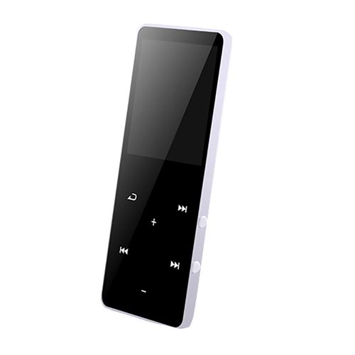 Générique Blanc Mini Lecteur Mp3 Mp4 Bluetooth 4 Go Avec Haut-Parleurs De Musique De Sport À Touches Tactiles Fm Media - Image 1