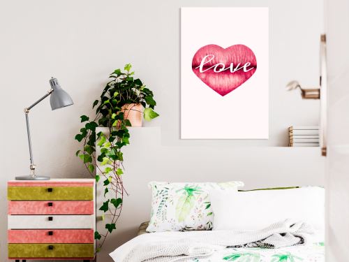 40x60 Tableau Magnifique Love Lips (1 Part) Vertical