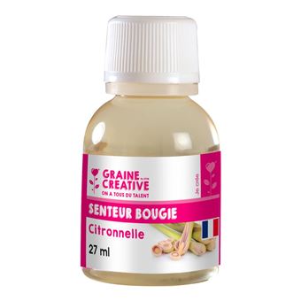 Parfum pour bougies 27 ml - Senteur citronnelle - 1