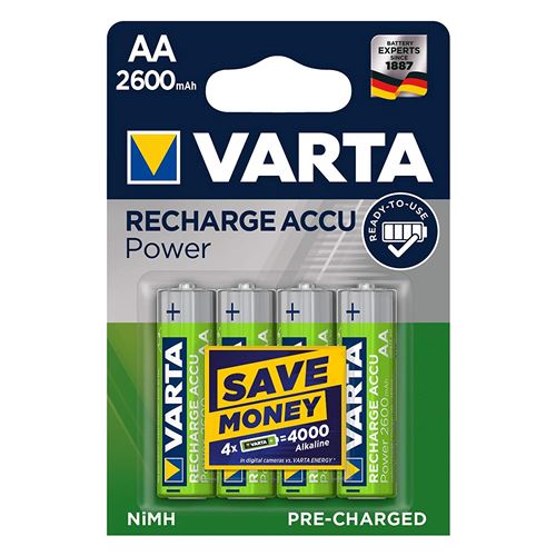 Varta Accu prêt à l'emploi - batterie rechargeable Mignon AA Ni-Mh