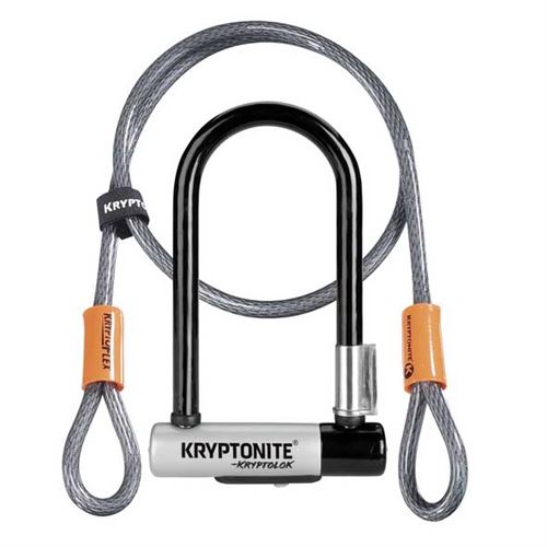 Kryptonite Antivols Kryptonite Kryptolok Series 2 Mini-7 W/ Flex Cable And Flex 8.2 x 17.8 cm