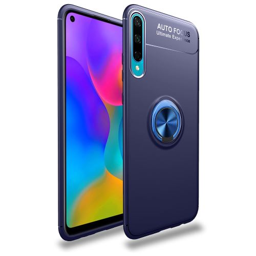 Coque en TPU avec béquille bleu pour votre Huawei Honor Play 3