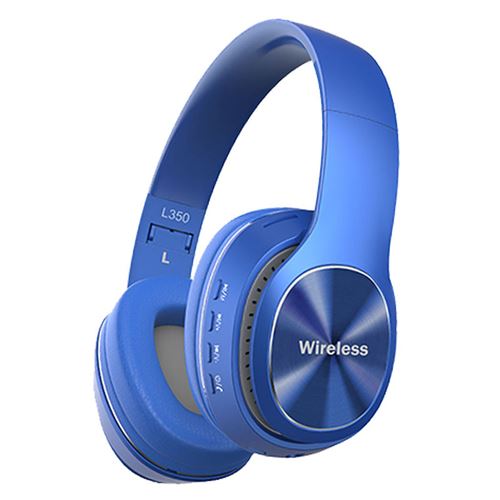 Generique Bleu Casque Audio Sans Fil Bluetooth 4.1 Pliable Overear Stéréo Micro Intégré - Image 2