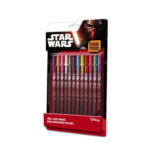 Kids Licensing - Swe7020 - Stylos Gel 12 Couleurs Star Wars VII