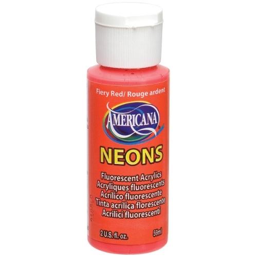 Americana bouteille de peinture acrylique fiery red neons - 59 ml ado01-04f